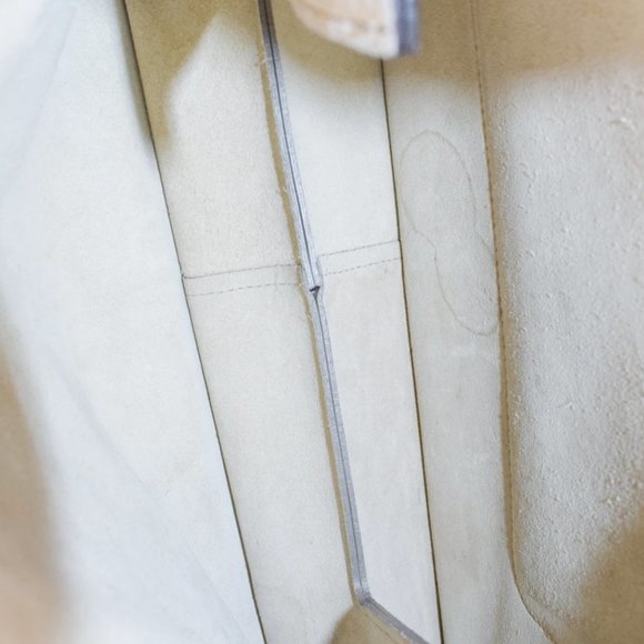 CHLOE LIGHT GREY LEATHER/SUEDE FAYE MEDIUM SHOULDE - Picture 4 of 11